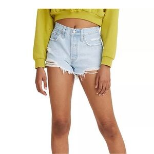 Levi's 501 Light Wash Jean Shorts
